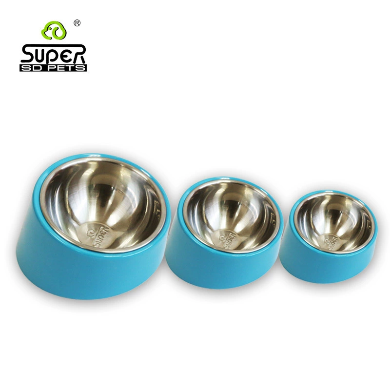 Super Huper Собачьи принадлежности для домашних животных миска миска из нержавеющей стали миска миска для риса миска посуда наклонная миска