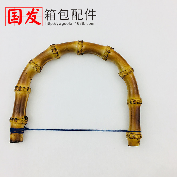 [agujero izquierdo y derecho] 15.5cm mano de bambú natural carbón quemado color de bambú bruto comercio exterior mano de bambú boutique