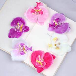 (Wholesale), realistic wedding flowers, orchid, 9 cm, 3D