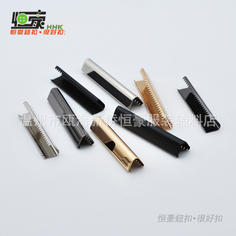 Clip de cola de diente fino de metal de fábrica colgando clip de cola de cuero de cobre plateado accesorios de ropa cinta clip de hierro cinturón clip de cobre