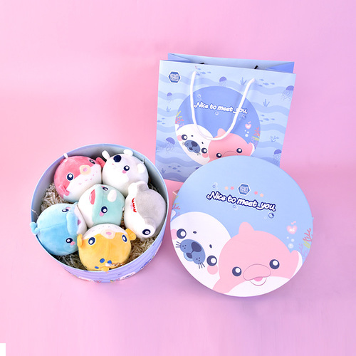 Kaipelon Ocean Friends Memory Foam Vent Plush Doll Pendant Marine Life Bear Penguin Dolphin