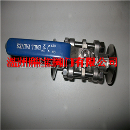 3/4寸 CF8/304 不锈钢三片式快装球阀1000PSI