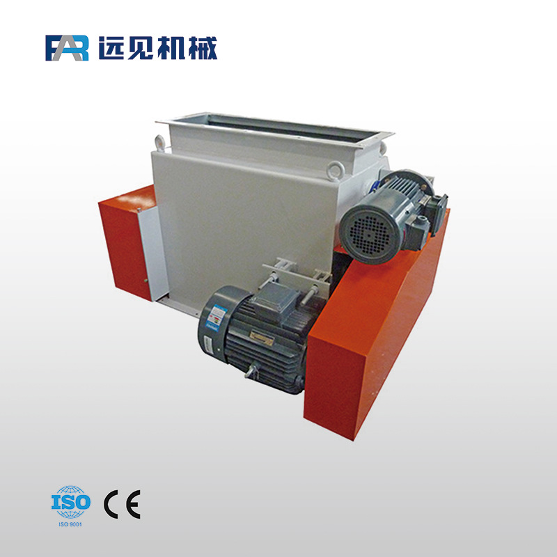 家禽养殖饲料破碎机 SSLG系列三辊碎粒机 鸭饲料机 成品粒度均匀