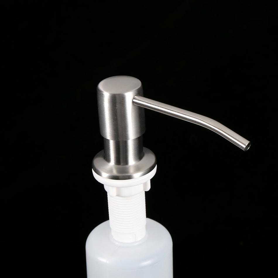 Dispensador de jabón de acero inoxidable para cocina, botella de gran capacidad para detergente y limpiador de fregadero, dispensador de jabón transfronterizo