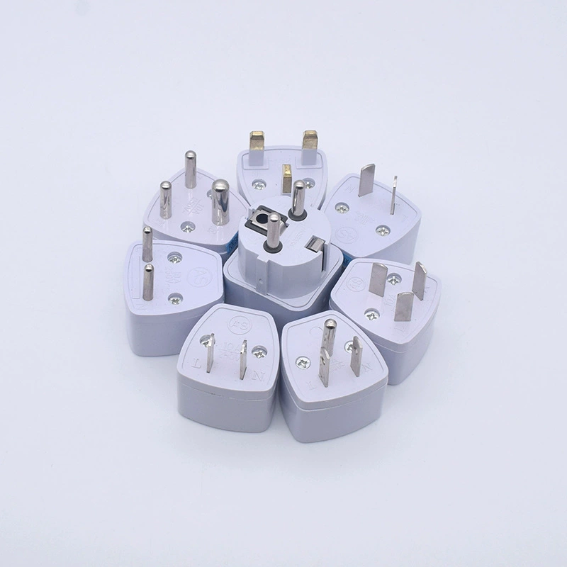 Travel Plug Adapter, Universal Conversion Plug Adapter, ABS Flame-Retardant, 220–250V 10A