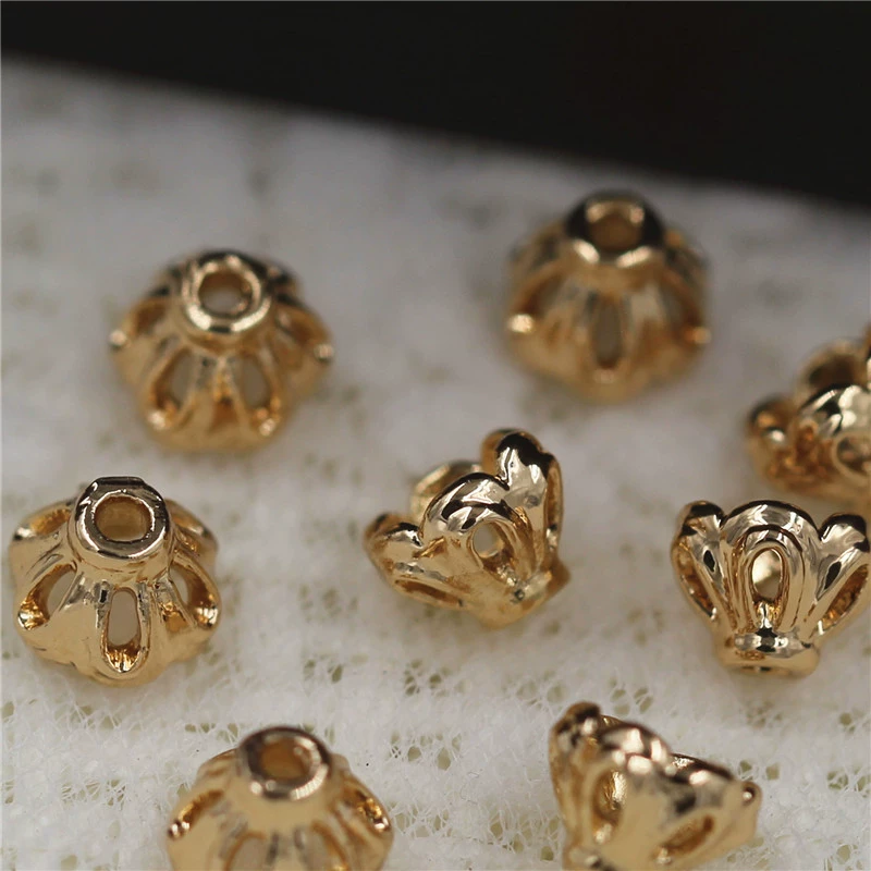 5,5 мм литая медная Цветочная шляпа ювелирный материал DIY бусины ручной материал аксессуары
