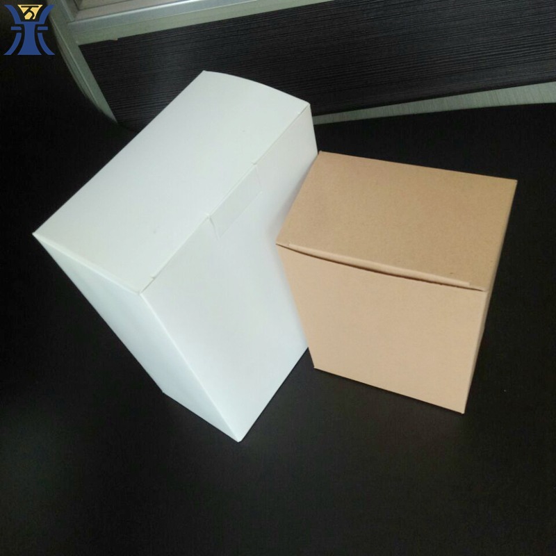 牛皮纸手工包装盒 手动卡扣封饰品盒 化妆品彩盒 口罩包装盒制作