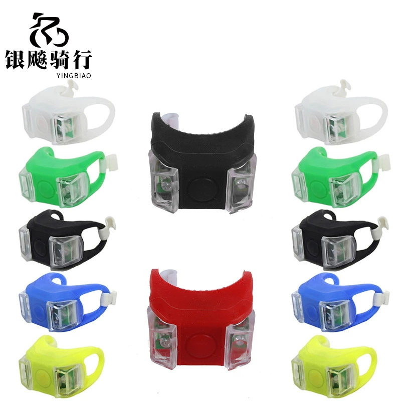 Велосипедный фонарь 6-го поколения, водонепроницаемый силиконовый светодиодный фонарь-габаритный свет, оптом, для ночной езды, суперяркий задний фонарь для велосипеда.