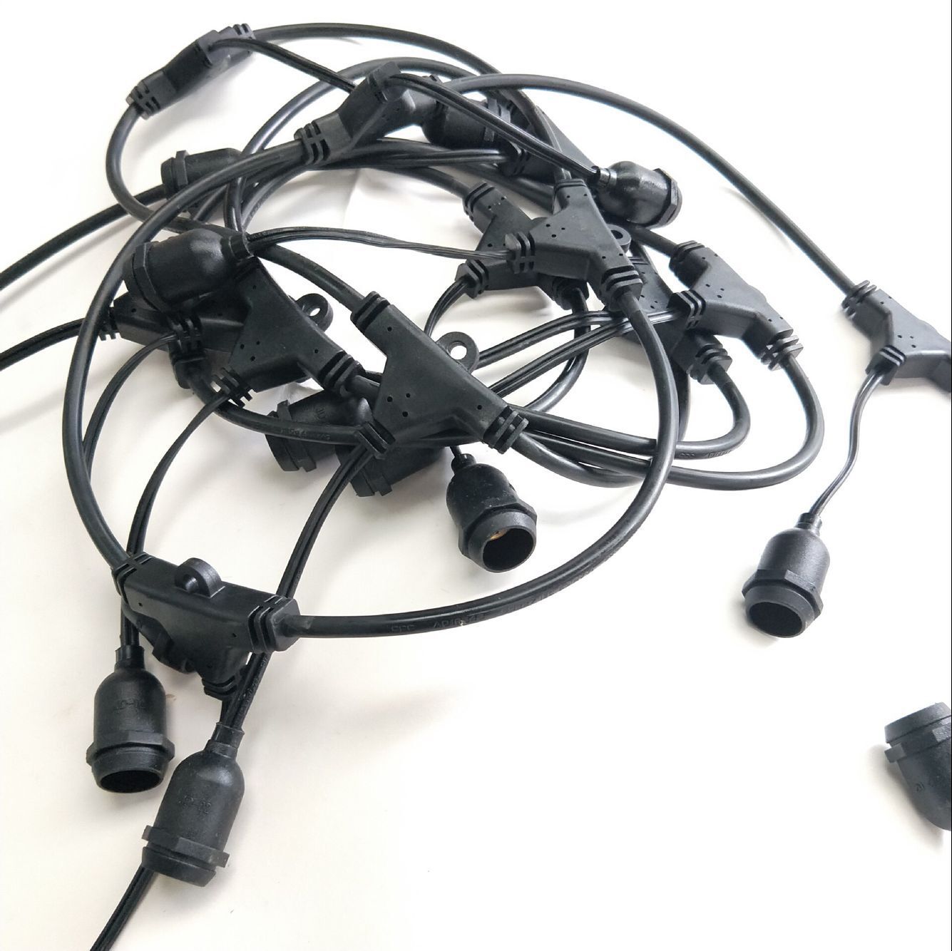 厂家供应灯窜线E27  欧式1.5平方50米E27灯线 E26灯串