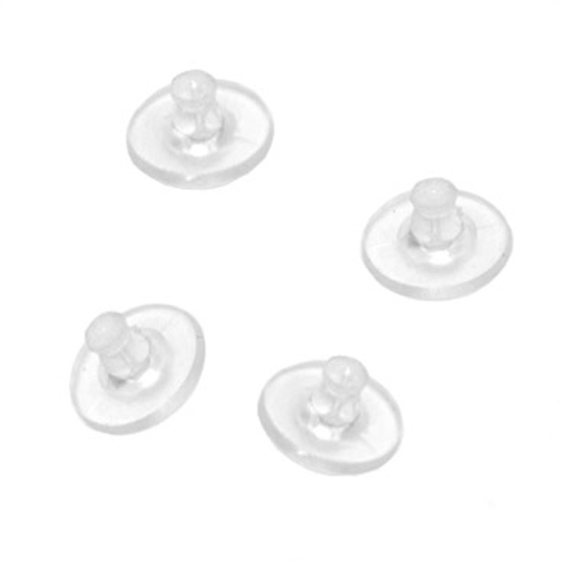 Tapones para los oídos hechos a mano DIY accesorios de plástico de silicona transparente espárragos película grande Frisbee tapones para los oídos fábrica directa al por mayor