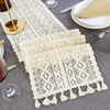 Classical Nordic INS lace dining table flag woven retro Korean table flag coffee table flag fabric table cloth bed flag