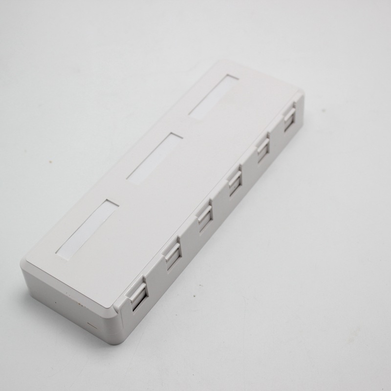 6口桌面盒,接头盒,6口网络桌上盒,六口信息盒，信息盒桌上盒空盒