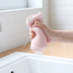 Thick Double Layer Scouring Cloth Cleaning Rag Dish Towel Absorbent Thick Kitchen Oil-Resistant Dish Cloth 3-Pack