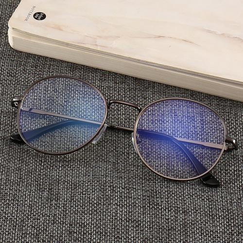 Black glasses, mobile phone glasses, all-match anti-blue light eye protection for men, flat glasses, game, no prescription, retro fashion, trendy men