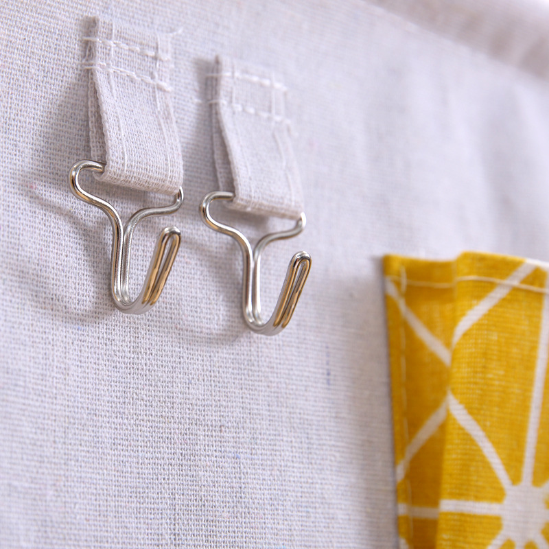 Bolsa colgante de algodón y lino con 7 bolsillos – Almacenamiento de baño, dormitorio y armario