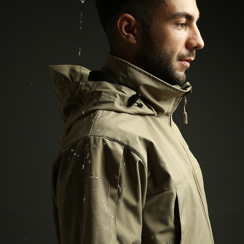 Angken soft shell outdoor jacket men's three-in-one waterproof windproof breathable spring and autumn jacket tactical jacket mountaineering jacket