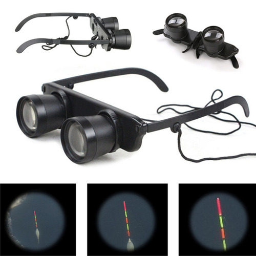 3-in-1 fishing, watching TV telescope, eyeglass-style magnifying glass, floating magnifier, close-up, zoom-in eyeglass