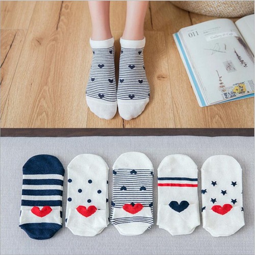 New Japanese cute girl heel love invisible three-dimensional boat socks trendy cotton socks student socks manufacturer wholesale
