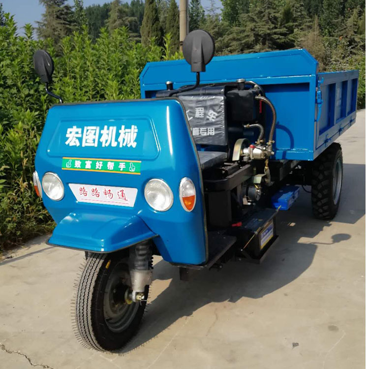 工矿翻斗式电动三轮车 高品质矿用自卸三轮车 柴油运矿车厂家