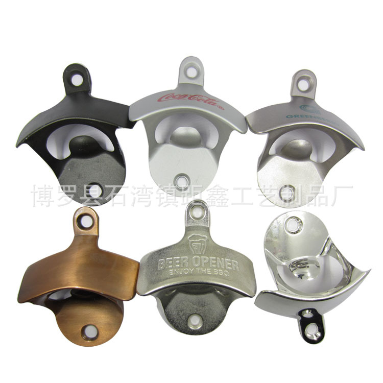 metal wall bottle opener stainless steel