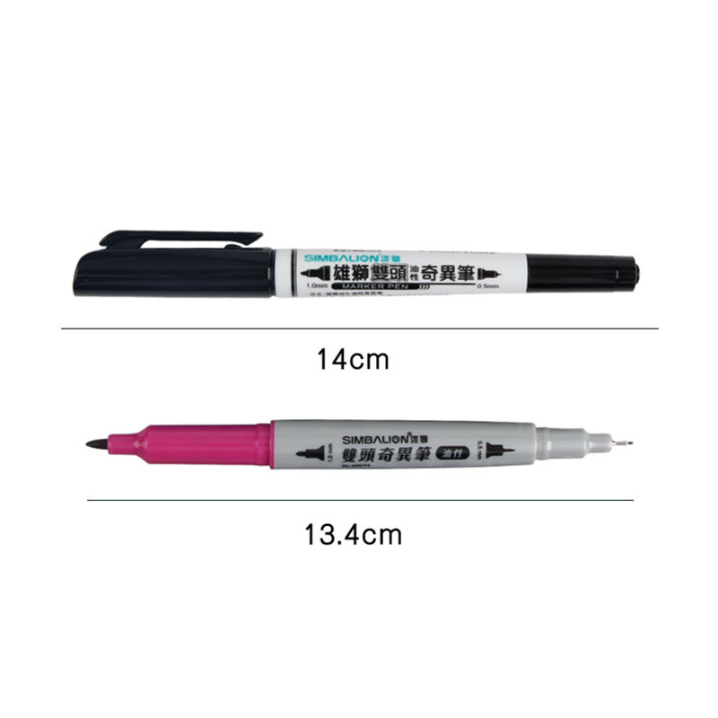 Male lion 12 -color double -headed oil -based strange pen hook line…