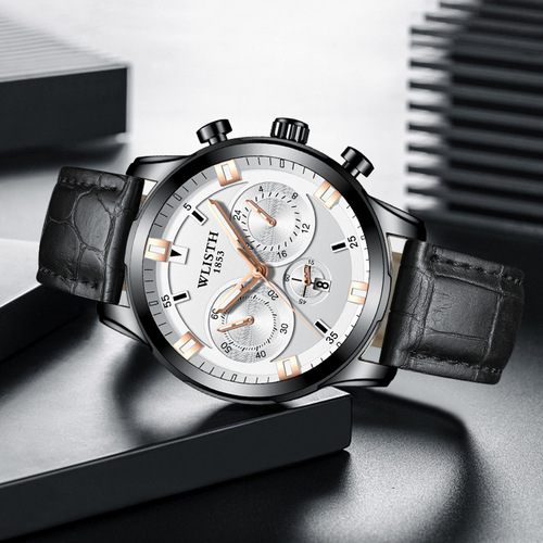 Fashion men's watch decorated three-hand quartz watch steel band waterproof student watch wholesale men's watch wholesale dropshipping