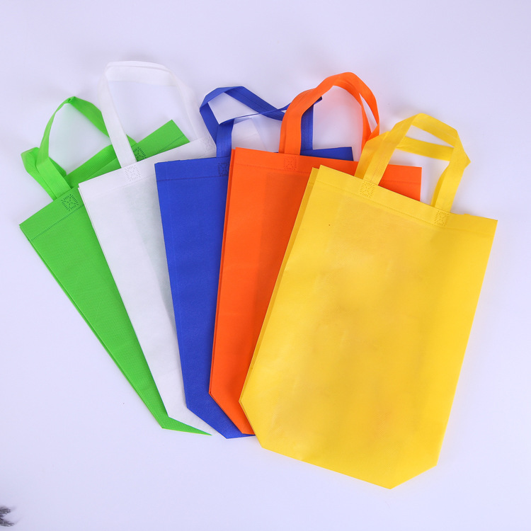 彩色无纺布袋专制立体手提购物袋制做可印logo广告图文礼品手提袋
