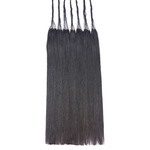 Завод поставка перо натуральный чёрный цвет передавать перо реальные волосы Шелк настоящие волосы парик перо передавать волосы