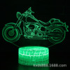 Motorcycle, LED colorful night light, touch creative table lamp for St. Valentine's Day, 3D, remote control, Birthday gift
