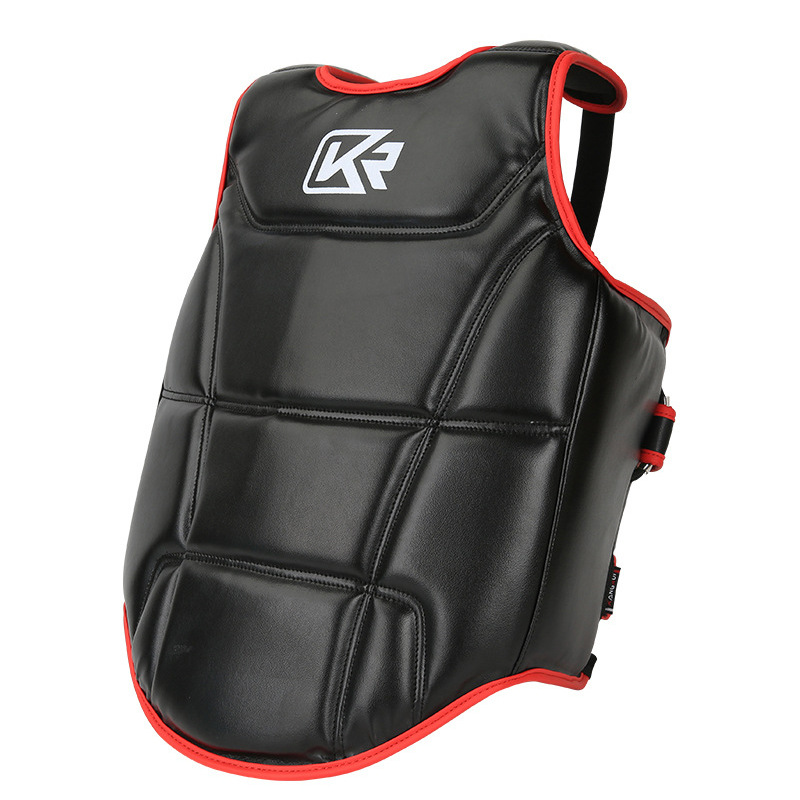 Deportes juveniles transfronterizos Sanda boxeo taekwondo protección equipo niños taekwondo pecho protección equipo Kang Rui al por mayor