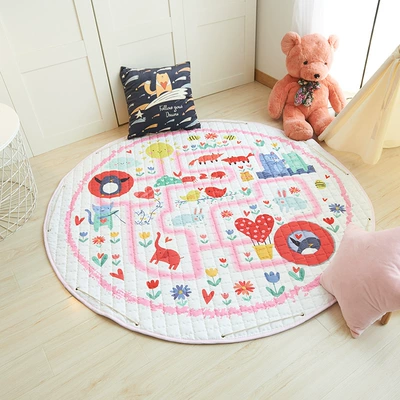Avtomobil döşəmə paspasları | Bag - pink-maze-15-m-diameter-round-storage-mat