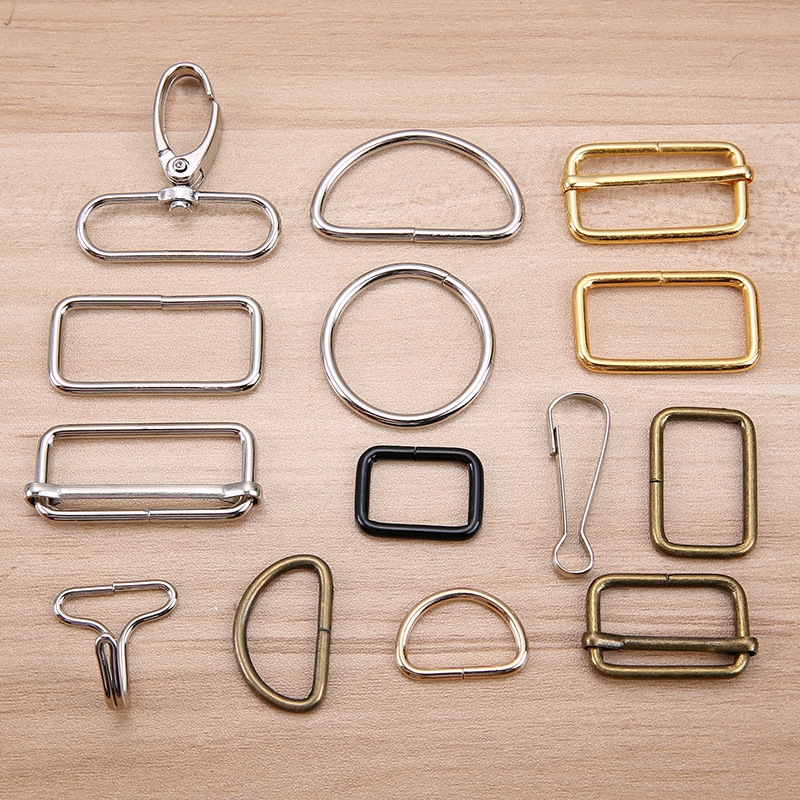 Iron nickel-plated hook buckle Japanese buckle iron ring D ring…