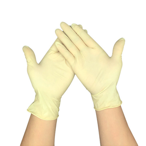 Disposable Latex Gloves, Class 100 Cleanroom Dust-Free Powder-Free Latex Gloves, Full-Matte Finish Industrial Work Safety Rubber Gloves