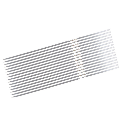 Thickened stainless steel 304 barbecue skewers, grilling needles, flat skewers, food-grade mutton skewers, barbecue skewers, steel drill barbecue tools