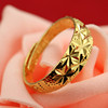 Copper starry sky, ring suitable for men and women for beloved, 7/8mm