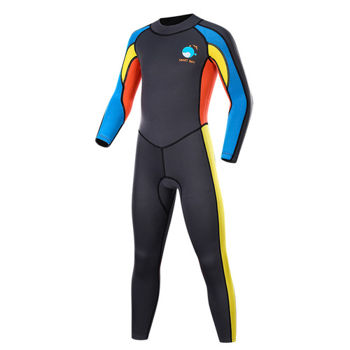 Sharbat children's swimsuit warm long-sleeved one-piece swimsuit for boys and girls snorkeling suit wetsuit for middle and older children swimming