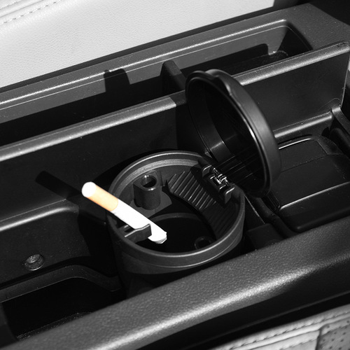 Manufacturer supplies high temperature resistant flame retardant PBT car ashtray, large capacity dual-purpose car ashtray for home and car