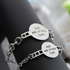 Bracelet stainless steel for beloved, fashionable jewelry, accessory