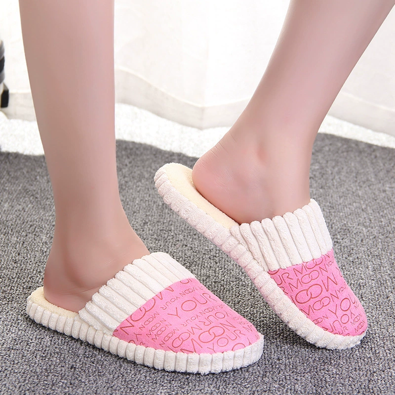 Модные хлопковые тапочки 2018 года для дома, осенне-зимние, для пар, оптом, повседневные, универсальные