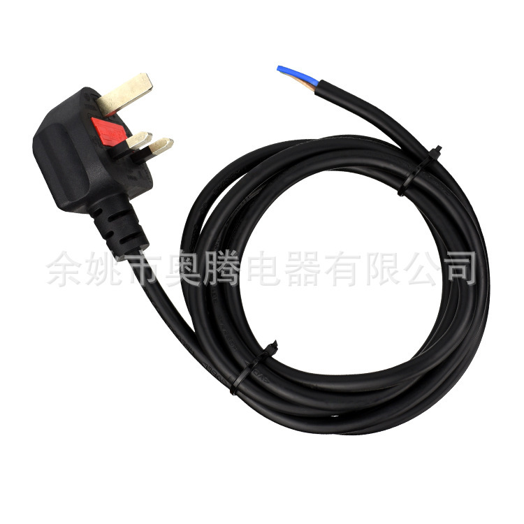 厂家英式电源线 英国13A插头肯尼亚-卡塔尔插头电源线家居