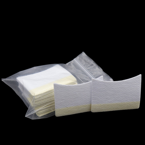 Wholesale disposable eyelash residue removal non-woven cotton pads, eyelash extension removal nail polish remover cotton pads