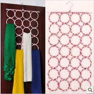 A1303 Specially provided for foreign trade scarf rack, home paper rattan clothes hanger, 28 circle scarf rack, silk scarf rack, scarf rack
