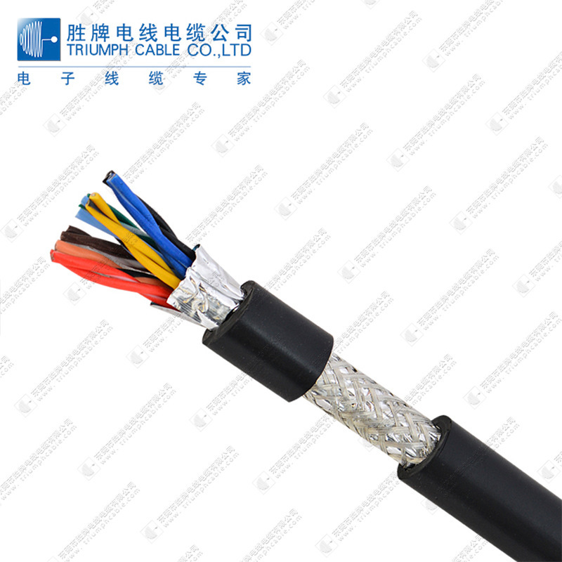 Shenbai wire manufacturers direct signal shielding wire RVSP2 * 4*0.2 copper core PVC sheath soft shielded cable
