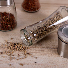 Manufacturer High-Grade Glass Grinding Pepper Grinder 304 Stainless Steel Pepper Grinder Stainless Steel Pepper Pepper Black Pepper Grinder