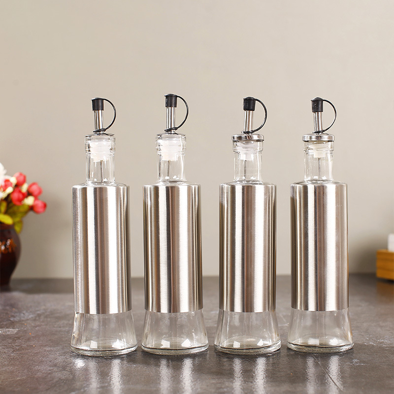 高白料可以油瓶乾安玻璃包装玻璃瓶一件代发爆款