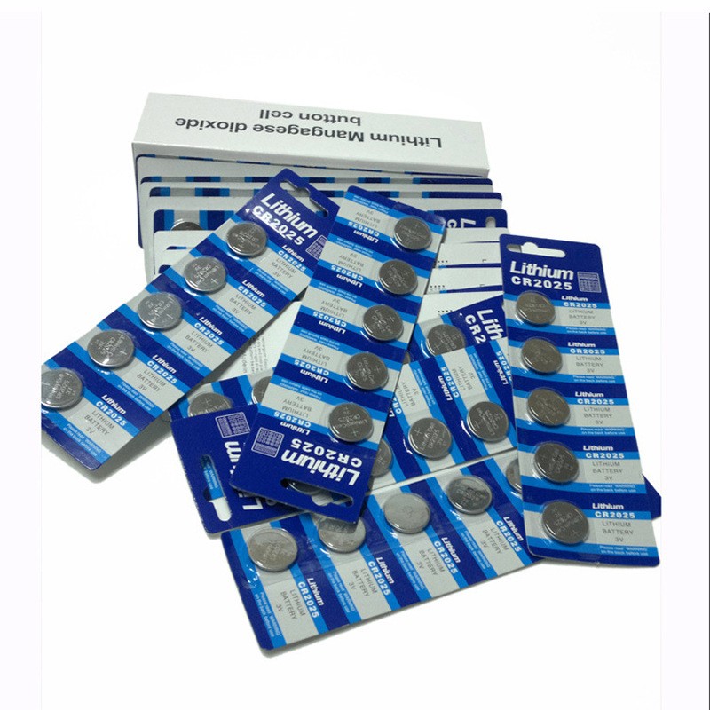 CR2025纽扣电池 发光杯电池 玩具电子表自拍器3V钮扣电子厂家批发