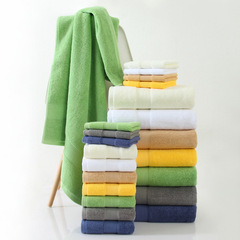 Cotton Thickened 650G Plain Color Slipper Bath Towel Square Towel Set of 3 for Hotels, Guesthouses, Import/Export, Beauty Salons