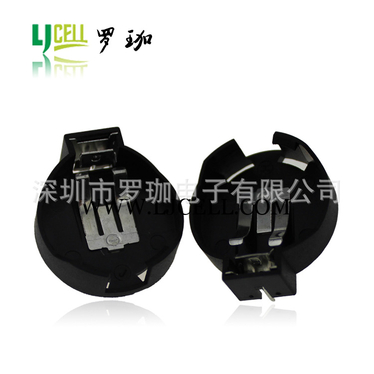 CR2450电池座 BS-2450-1 3V 直插 纽扣电池座电池盒 厂家直销