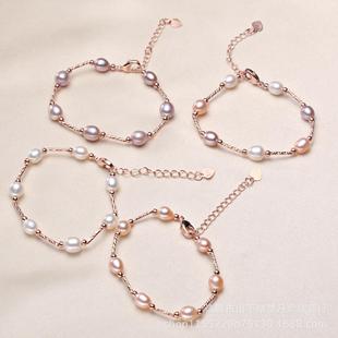 Zhuji pearl jewelry wholesale ins wind bracelet hand rope gentle wind length adjustable fresh water pearl bracelet women