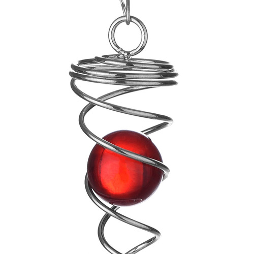 新中式艺术水晶不锈钢镜面旋转金属风铃同款跨境家居礼品